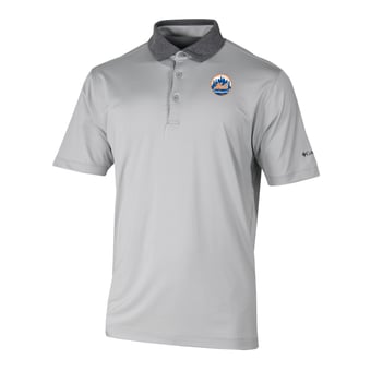 Men's Columbia Gray New York Mets Settle In Polo