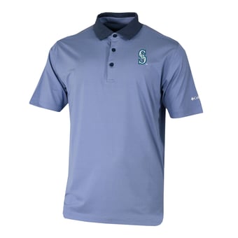 Men's Columbia Blue Seattle Mariners Settle In Polo