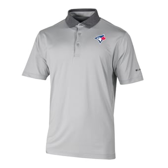 Men's Columbia Gray Toronto Blue Jays Settle In Polo