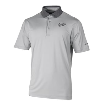 Men's Columbia Gray Baltimore Orioles Settle In Polo