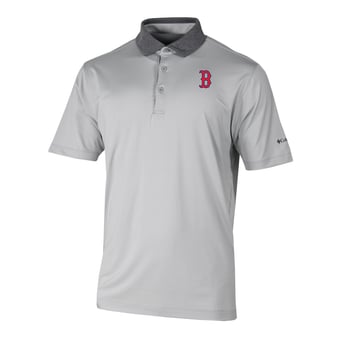 Men's Columbia Gray Boston Red Sox Settle In Polo