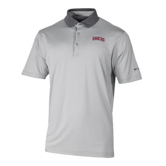 Men's Columbia Gray Arizona Diamondbacks Settle In Polo