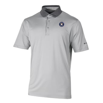 Men's Columbia Gray Houston Astros Settle In Polo