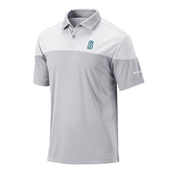 Men's Columbia Gray Seattle Mariners Best Ball Polo