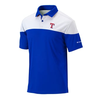 Men's Columbia Royal Texas Rangers Best Ball Polo