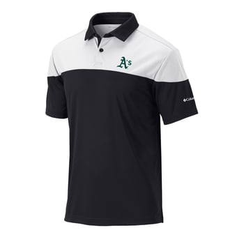 Men's Columbia Black Athletics Best Ball Polo