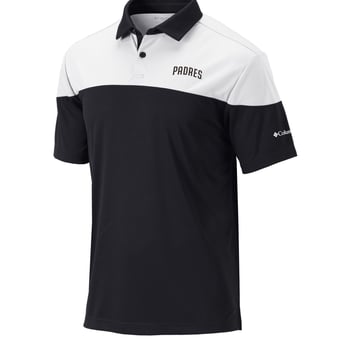 Men's Columbia Black San Diego Padres Best Ball Polo