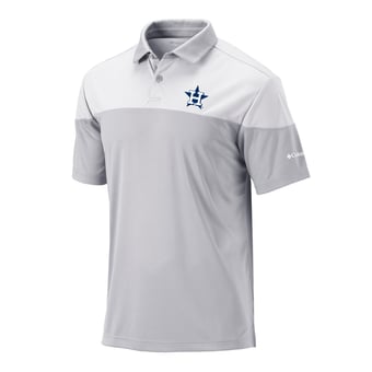 Men's Columbia Gray Houston Astros Best Ball Polo