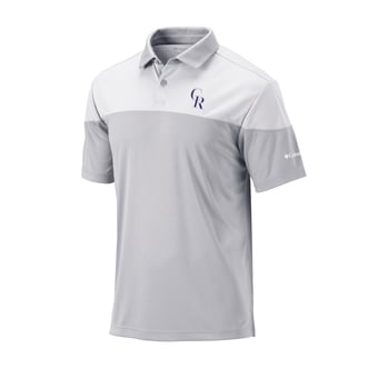 Men's Columbia Gray Colorado Rockies Best Ball Polo