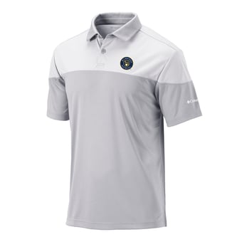 Men's Columbia Gray Milwaukee Brewers Best Ball Polo