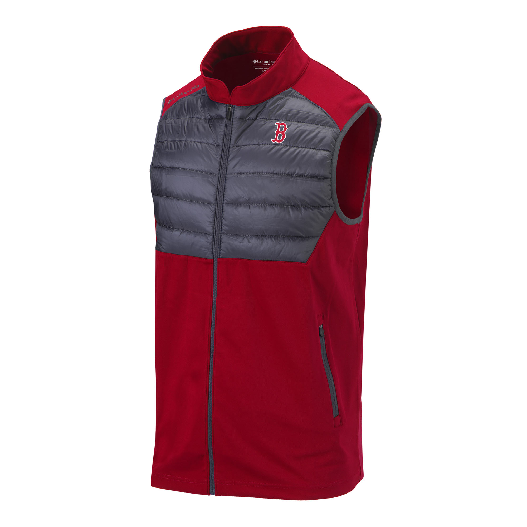 Men's Columbia Red Boston Red Sox In The Element Full-Zip Vest