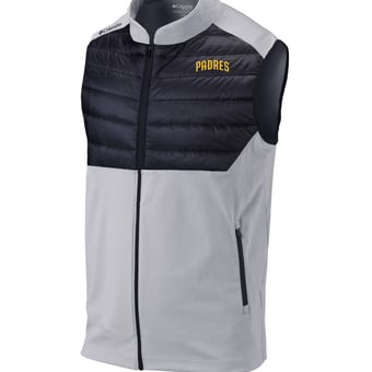 Men's Columbia Gray San Diego Padres In The Element Full-Zip Vest