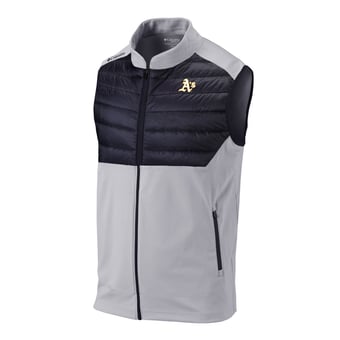 Men's Columbia Gray Athletics In The Element Full-Zip Vest