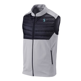 Men's Columbia Gray Seattle Mariners In The Element Full-Zip Vest
