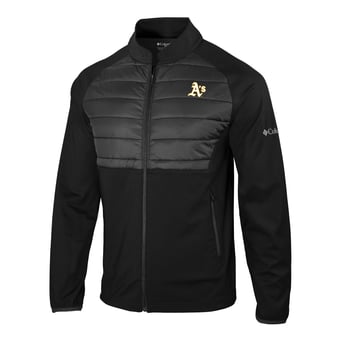 Men's Columbia Black Athletics In The Element Full-Zip Jacket