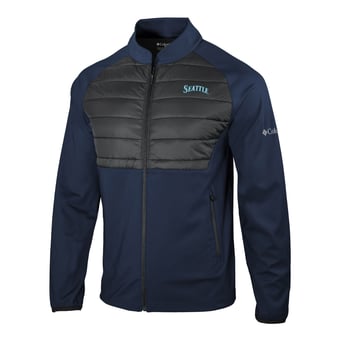 Men's Columbia Navy Seattle Mariners In The Element Full-Zip Jacket