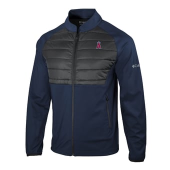 Men's Columbia Navy Los Angeles Angels In The Element Full-Zip Jacket