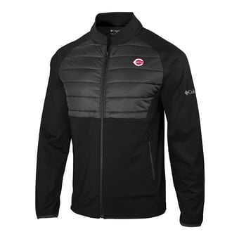 Men's Columbia Black Cincinnati Reds In The Element Full-Zip Jacket