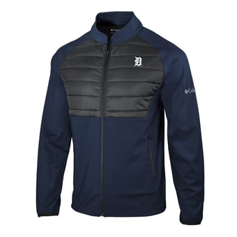 Men's Columbia Navy Detroit Tigers In The Element Full-Zip Jacket