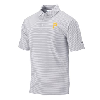 Men's Columbia Gray Pittsburgh Pirates Club Invite Polo