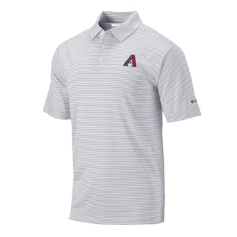 Men's Columbia Gray Arizona Diamondbacks Club Invite Polo