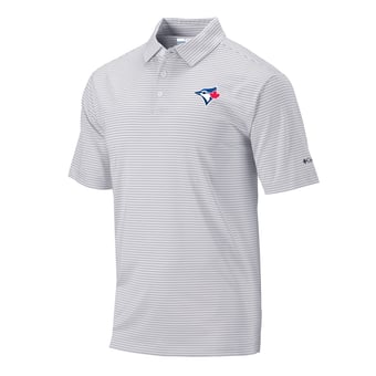 Men's Columbia Gray Toronto Blue Jays Club Invite Polo