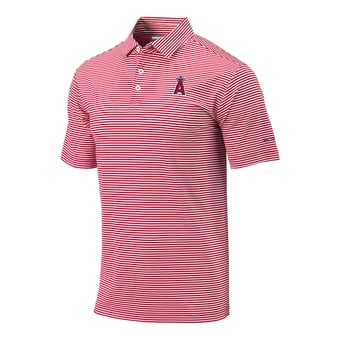 Men's Columbia Red Los Angeles Angels Club Invite Polo