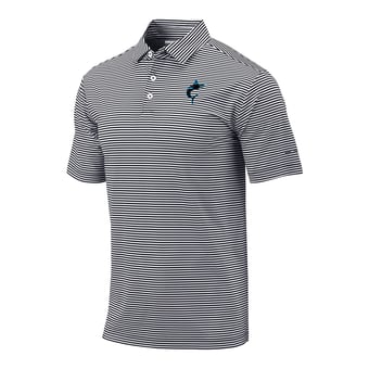 Men's Columbia Black Miami Marlins Club Invite Polo