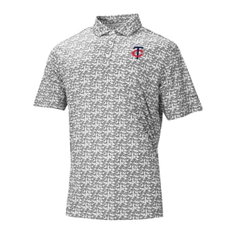 Men's Columbia Gray Minnesota Twins Catchy Swing Polo