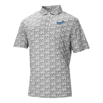 Men's Columbia Gray Kansas City Royals Catchy Swing Polo