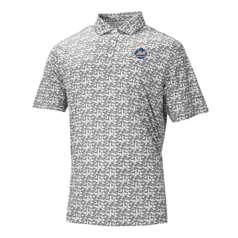 Men's Columbia Gray New York Mets Catchy Swing Polo