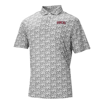 Men's Columbia Gray Arizona Diamondbacks Catchy Swing Polo
