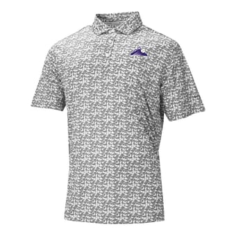 Men's Columbia Gray Colorado Rockies Catchy Swing Polo