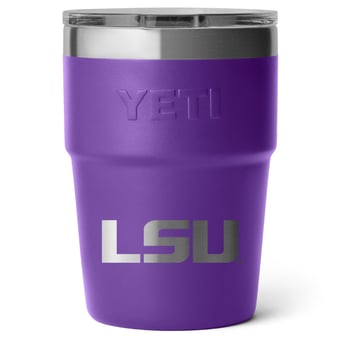 YETI LSU Tigers 16oz. Rambler Stackable Cup with MagSlider Lid