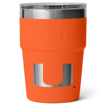 YETI Miami Hurricanes 16oz. Rambler Stackable Cup with MagSlider Lid