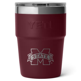 YETI Mississippi State Bulldogs 16oz. Rambler Stackable Cup with MagSlider Lid