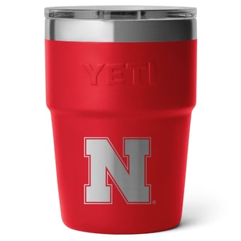 YETI Nebraska Huskers 16oz. Rambler Stackable Cup with MagSlider Lid