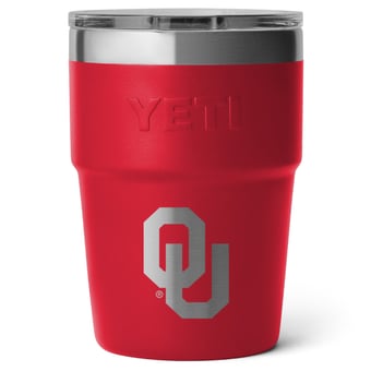 YETI Oklahoma Sooners 16oz. Rambler Stackable Cup with MagSlider Lid