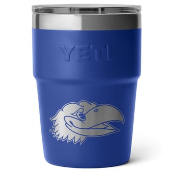 YETI Kansas Jayhawks 16oz. Rambler Stackable Cup with MagSlider Lid