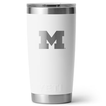 YETI  Michigan Wolverines 20oz. Rambler Tumbler with Magslider Lid