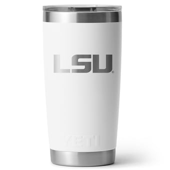 YETI  LSU Tigers 20oz. Rambler Tumbler with Magslider Lid