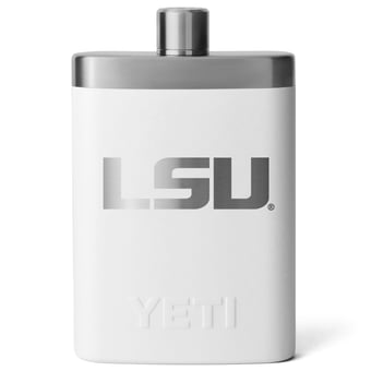YETI White LSU Tigers 7oz. Flask