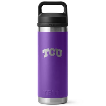 YETI TCU Horned Frogs 18oz. Rambler Chug Water Bottle