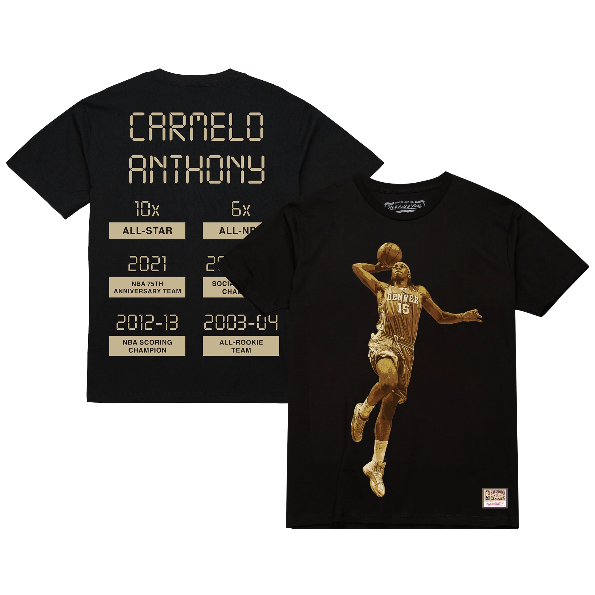 Men's Carmelo Anthony Black Denver Nuggets Ultimate Player T-Shirt