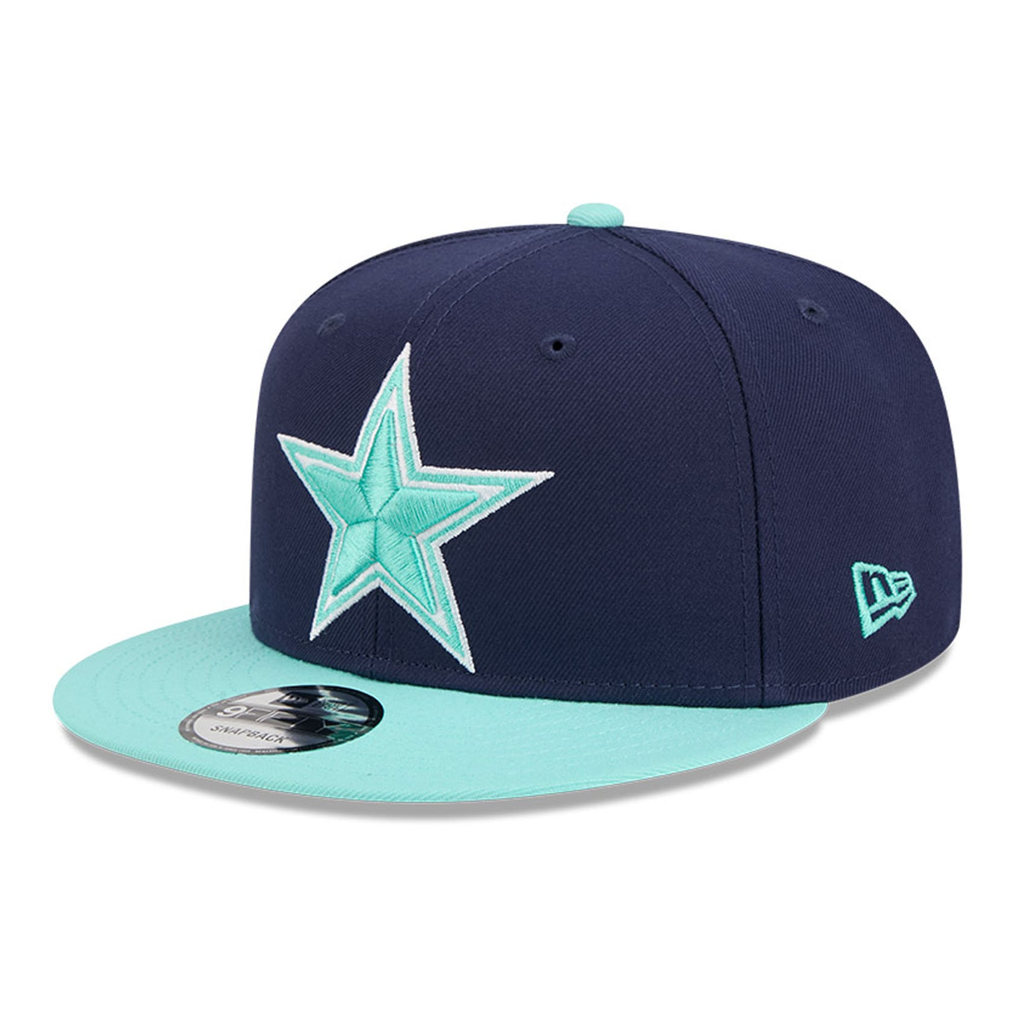 Men's New Era  Navy/Light Blue Dallas Cowboys Two-Tone Color Pack 9FIFTY Snapback Hat
