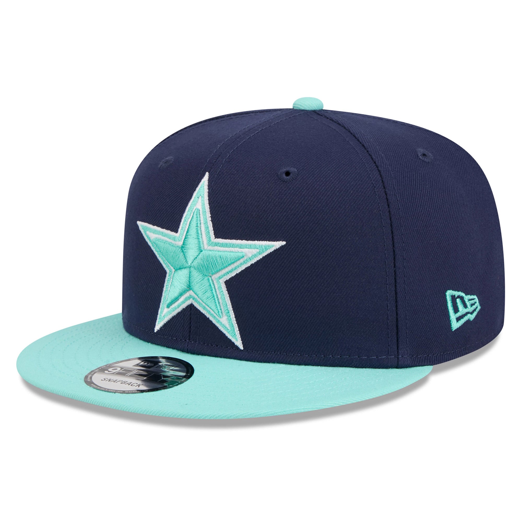 Youth New Era Navy/Light Blue Dallas Cowboys Two-Tone Color Pack 9FIFTY Snapback Hat