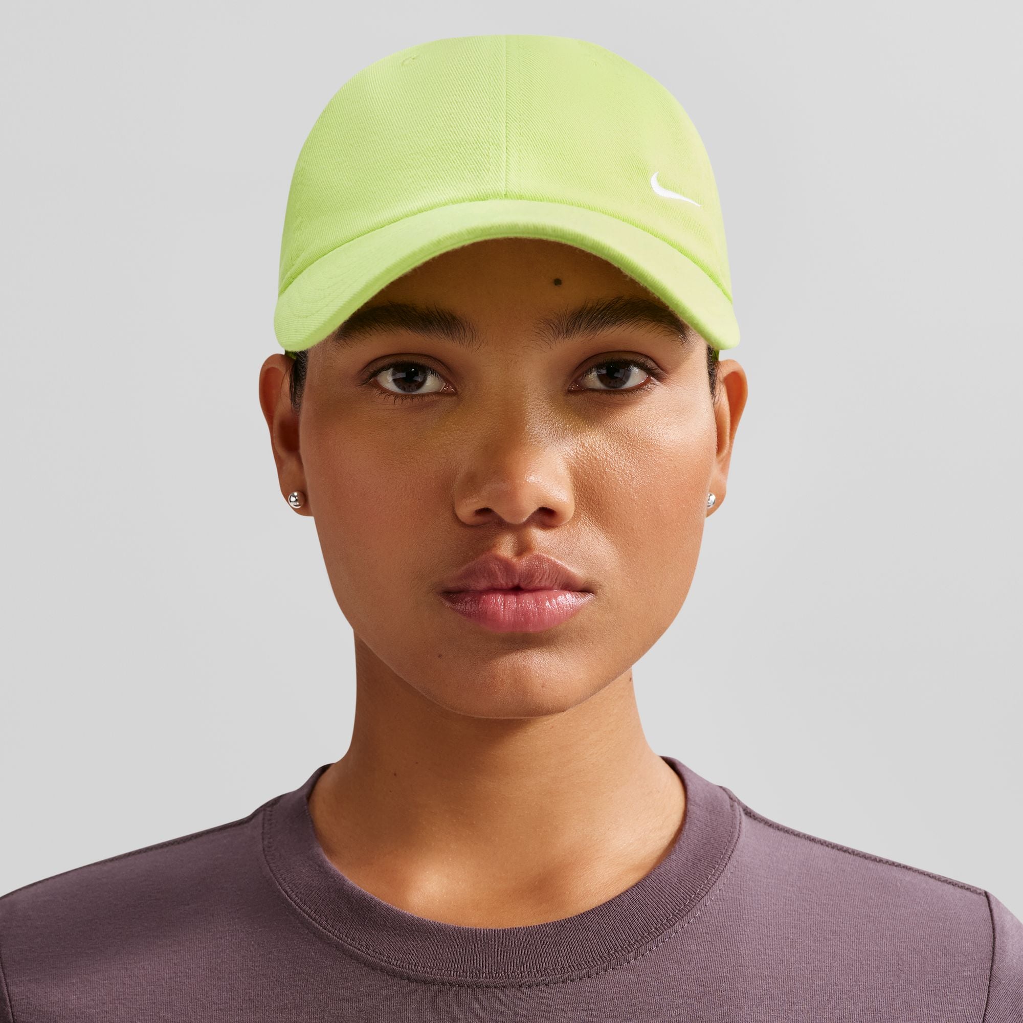 Unisex Nike Neon Green Swoosh Club Adjustable Hat