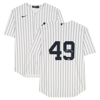 Ron Guidry New York Yankees Autographed White Nike Replica Jersey