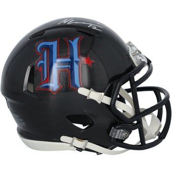Nico Collins Houston Texans Autographed Riddell Navy Alternate Speed Mini Helmet