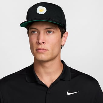 Unisex Nike Golf Black Fried Egg Pro Dri-FIT Snapback Hat